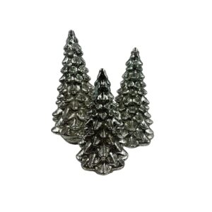 Ozdobne choinki szklane LED zestaw